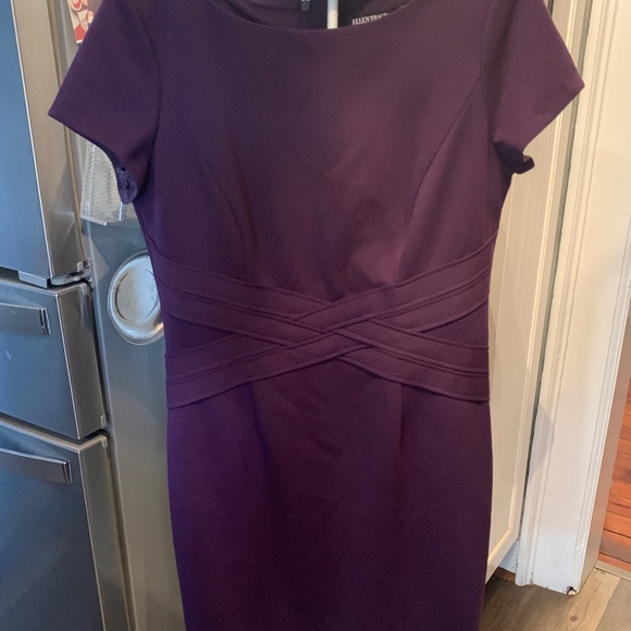 Ellen Tracy eggplant fully lined dress in excellent condition. Worn once - Picture 1 of 5